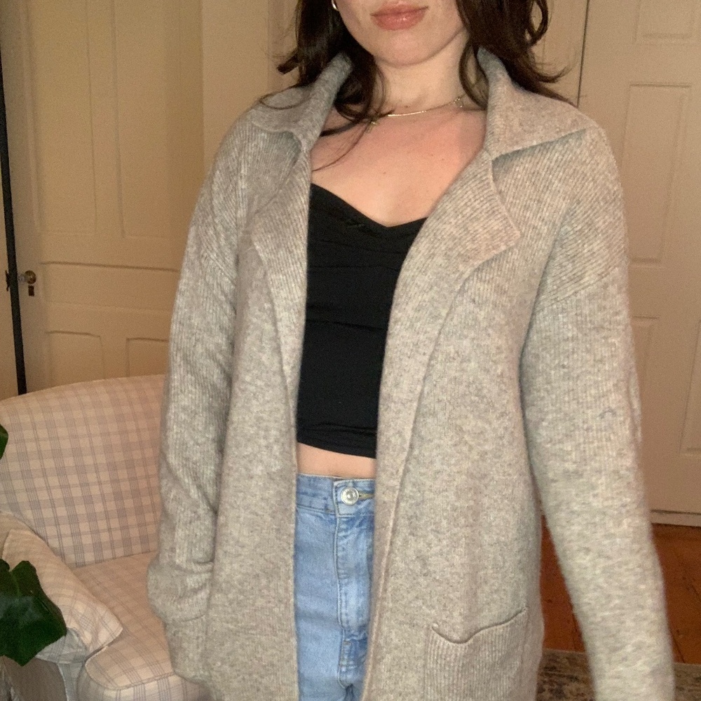 Style & Co Cream Duster Cardigan